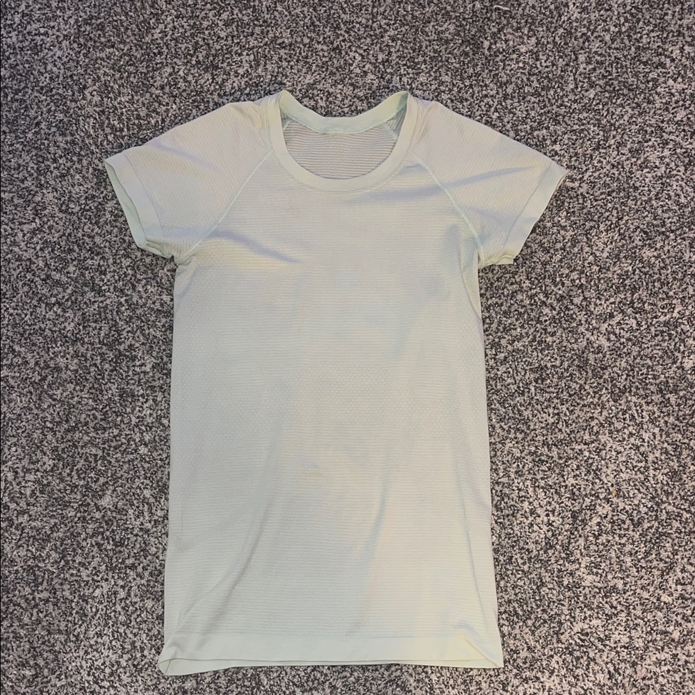 Lululemon swiftly tech short sleeve mint green